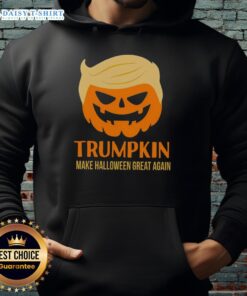 Good Trumpkin Make Halloween Great Again MAGA hoodie in vibrant colors, perfect for festive fall celebrations.