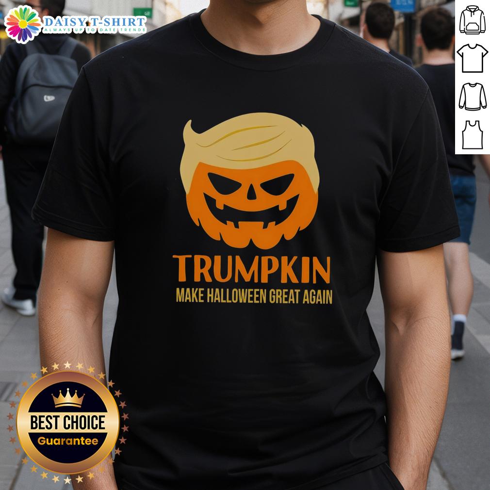 Good Trumpkin Make Halloween Great Again Maga T Shirt Good Trumpkin Make Halloween Great Again MAGA T-Shirt featuring a playful pumpkin design for festive supporters.