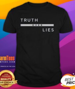 Stylish 'Good Truth Over Lies' T-Shirt featuring bold typography, perfect for making a statement in casual wear.
