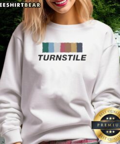Alt Text: Good Turnstile Color Wall Sweatshirt featuring vibrant colors and trendy design, perfect for casual wear.