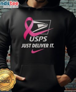 Good USPS Just Deliver It Cancer Hoodie featuring a bold design promoting cancer awareness and support.