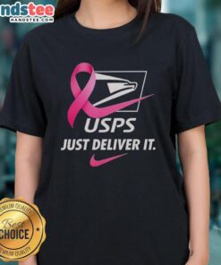 Good USPS Just Deliver It Cancer Ladies Tee featuring a stylish design to support cancer awareness and USPS pride.