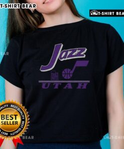 Vintage ladies tee featuring a stylish design for Utah Jazz fans, perfect for game day and casual wear.