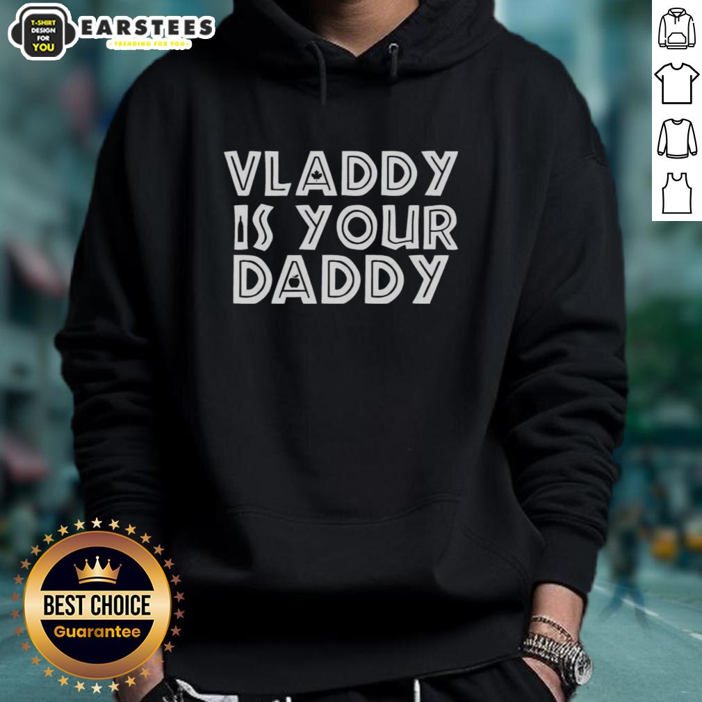good-vladimir-guerrero-jr-toronto-blue-jays-baseball-vladdy-is-your-daddy-hoodie Vladimir Guerrero Jr. wearing 'Vladdy Is Your Daddy' hoodie, supporting the Toronto Blue Jays baseball team.