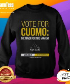 Good Vote For Cuomo sweatshirt by Fix The City Inc, promoting civic engagement and community support.