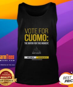 Good Vote for Cuomo tank top promoting Fix The City Inc, highlighting civic engagement and support for local initiatives.