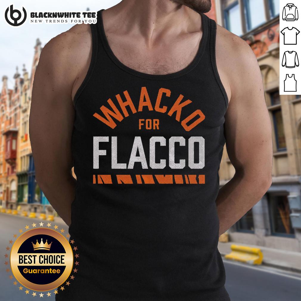 Good Whacko For Flacco Tank Top Good Whacko for Flacco tank top featuring a bold graphic design, perfect for fans of Joe Flacco and casual summer wear.