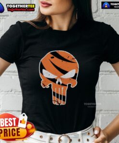 Good Who Dey Punisher Cincinnati Bengals ladies tee featuring bold graphics and a stylish design for female fans.