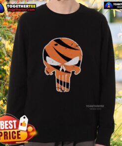 Good Who Dey Punisher Cincinnati Bengals Sweatshirt featuring bold team colors and logo, perfect for game day style.