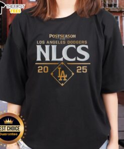 Top Postseason Los Angeles Dodgers NLCS 2025 ladies tee showcasing team pride in stylish design for female fans.