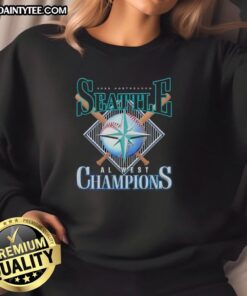 Happy 2025 Postseason Seattle Mariners Al West Champions T-Shirt - Image 5