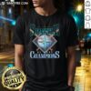 Happy 2025 Postseason Seattle Mariners AL West Champions T-Shirt featuring bold graphics and vibrant team colors.