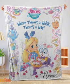Happy Alice's Wonderland Bakery Disney Junior Blanket Fleece Customized Blanket