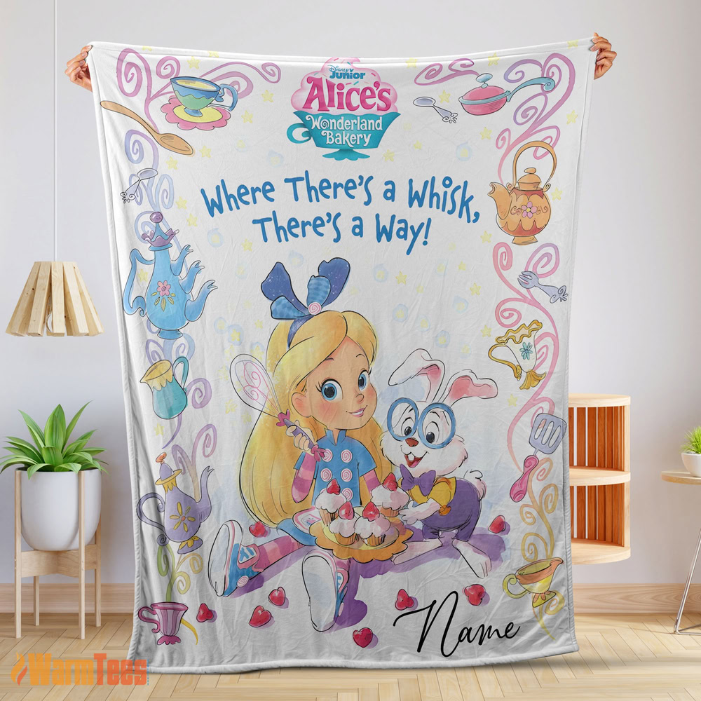 happy-alices-wonderland-bakery-disney-junior-blanket-fleece-customized-blanket-mk-01 Happy Alice's Wonderland Bakery Disney Junior Blanket Fleece Customized Blanket