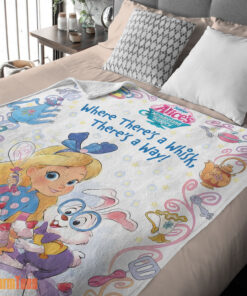 Happy Alice's Wonderland Bakery Disney Junior Blanket Fleece Customized Blanket