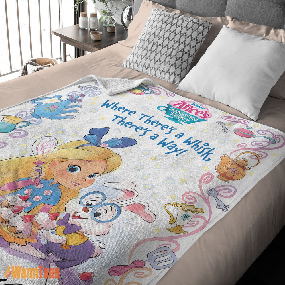 happy-alices-wonderland-bakery-disney-junior-blanket-fleece-customized-blanket-mk-03 Happy Alice's Wonderland Bakery Disney Junior Blanket Fleece Customized Blanket