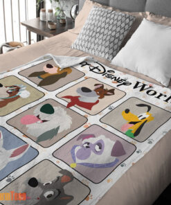 Happy All Dogs in Walt Disney World Moods Blanket – Customize Blanket