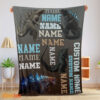 Happy Awesome Godzilla Blanket Fleece Customized Blanket