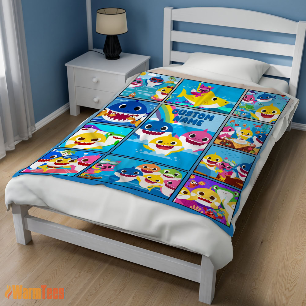 happy-baby-shark-family-friends-collage-blanket-fleece-customized-blanket-mk-02 Happy Baby Shark Family & Friends Collage Blanket Fleece Customized Blanket