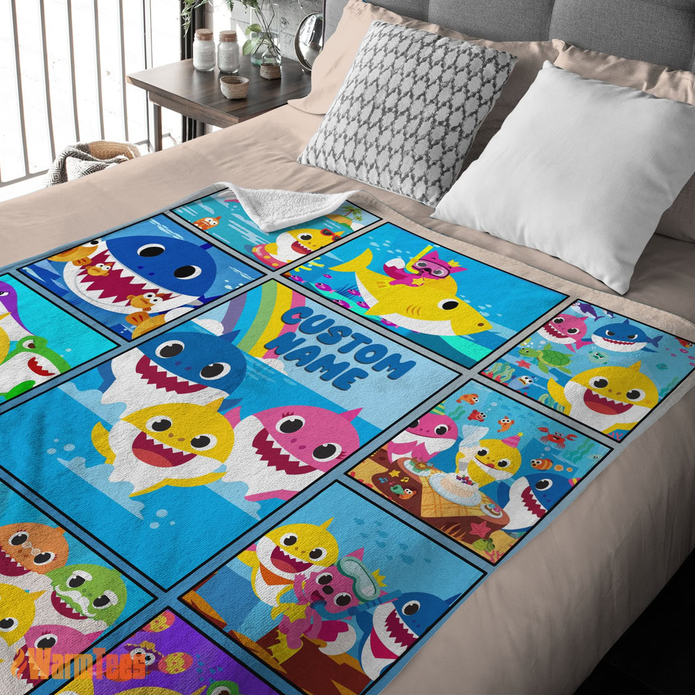 happy-baby-shark-family-friends-collage-blanket-fleece-customized-blanket-mk-03 Happy Baby Shark Family & Friends Collage Blanket Fleece Customized Blanket