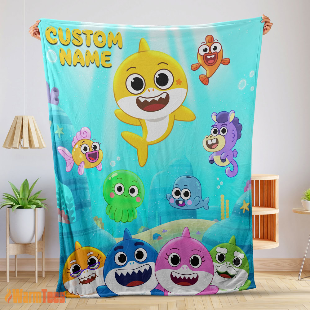 happy-baby-shark-friends-poster-yellow-text-blanket-fleece-customized-blanket-mk-01-1 Happy Baby Shark & Friends Poster Yellow Text Blanket Fleece Customized Blanket