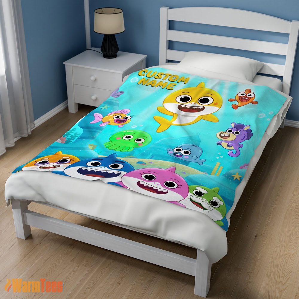 happy-baby-shark-friends-poster-yellow-text-blanket-fleece-customized-blanket-mk-02 Happy Baby Shark & Friends Poster Yellow Text Blanket Fleece Customized Blanket
