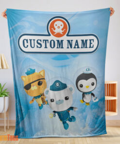 Happy BBC The Octonauts Velveteen Cute Blanket Fleece Customized Blanket