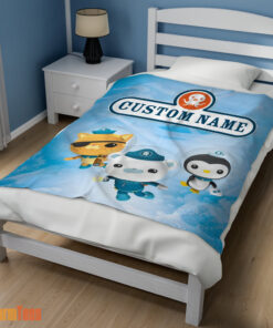 Happy BBC The Octonauts Velveteen Cute Blanket Fleece Customized Blanket