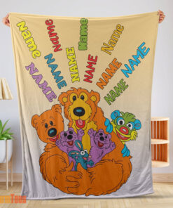 Happy Bear in the Big Blue House Cartoon Blanket Fleece Customized Blanket