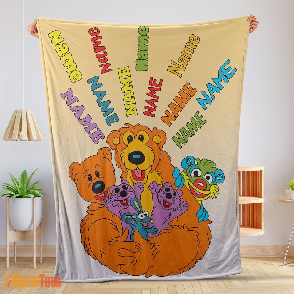 happy-bear-in-the-big-blue-house-cartoon-blanket-fleece-customized-blanket-mk-01 Happy Bear in the Big Blue House Cartoon Blanket Fleece Customized Blanket