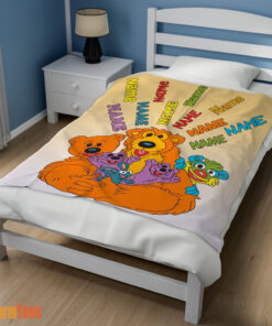 Happy Bear in the Big Blue House Cartoon Blanket Fleece Customized Blanket