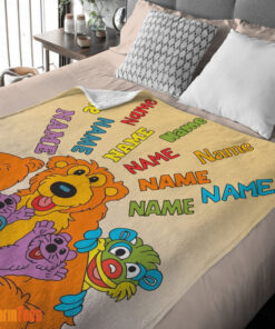 Happy Bear in the Big Blue House Cartoon Blanket Fleece Customized Blanket