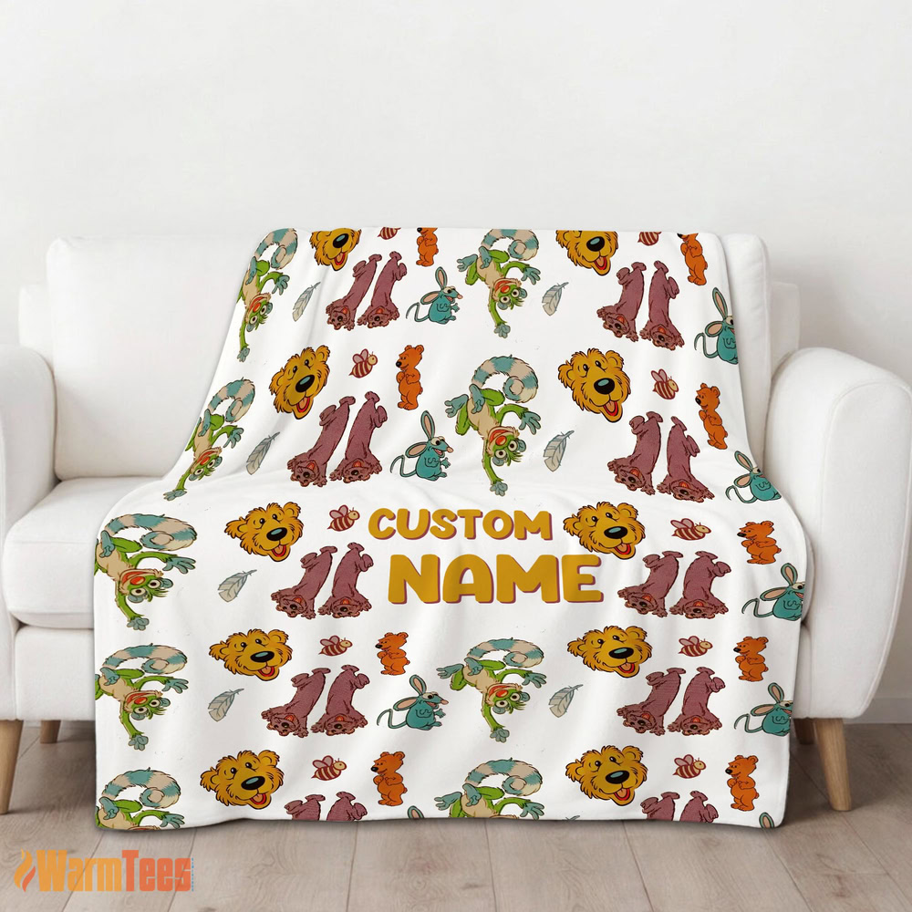 happy-bear-in-the-big-blue-house-cute-character-blanket-fleece-customized-blanket-mk-01 Happy Bear in the Big Blue House Cute Character Blanket Fleece Customized Blanket