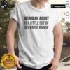 Alt Text: Fun Happy Being An Adult Is A Little Out Of My Price Range T-Shirt, perfect for expressing adulting struggles in style.