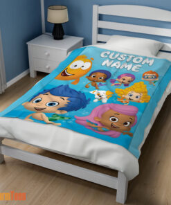 Happy Bubble Guppies Underwater Adventure Blanket Fleece Customized Blanket