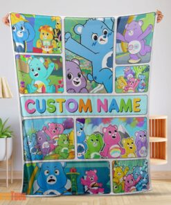 Happy Care Bears Friends Blanket Fleece Customized Blanket