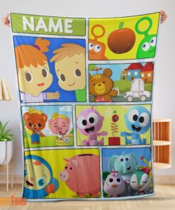 Happy Cartoon Baby First TV Quilt Velveteen Cute Blanket Fleece Customized Blanket