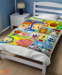 Happy Cartoon Baby First TV Quilt Velveteen Cute Blanket Fleece Customized Blanket - Image 3