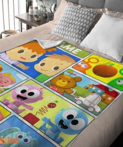 Happy Cartoon Baby First TV Quilt Velveteen Cute Blanket Fleece Customized Blanket - Image 2