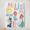 Happy Cartoon Disney Princess Blanket Fleece Customized Blanket