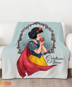 Happy Cartoon Disney Snow White Princess Blanket Fleece Customized Blanket - Image 2