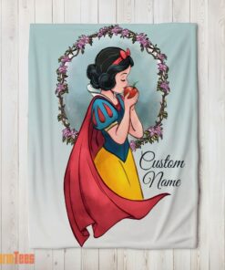 Happy Cartoon Disney Snow White Princess Blanket Fleece Customized Blanket