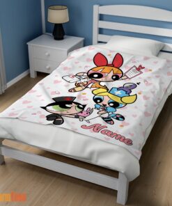 Happy Cartoon Network The Powerpuff Girls Nurse Blanket Fleece Customized Blanket - Image 3