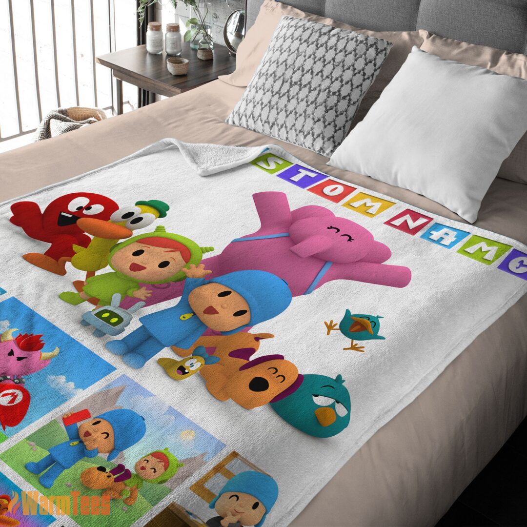 happy-cartoon-pocoyo-lovely-birthday-party-cute-blanket-fleece-customized-blanket-mk-03 Happy Cartoon Pocoyo Lovely Birthday Party Cute Blanket Fleece Customized Blanket - Image 2
