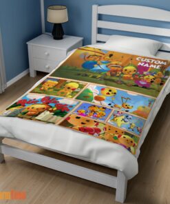 Happy Cartoon Rolie Polie Olie Blanket Fleece Customized Blanket - Image 3