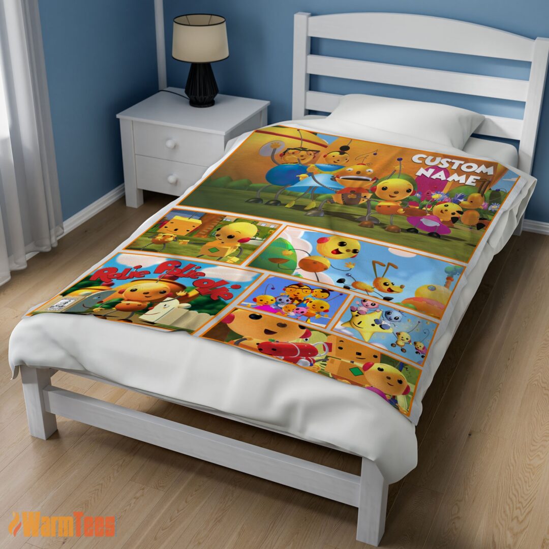 happy-cartoon-rolie-polie-olie-blanket-fleece-customized-blanket-mk-02 Happy Cartoon Rolie Polie Olie Blanket Fleece Customized Blanket - Image 3