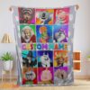 Happy Cartoon Sing Character Blanket Fleece Customized Blanket