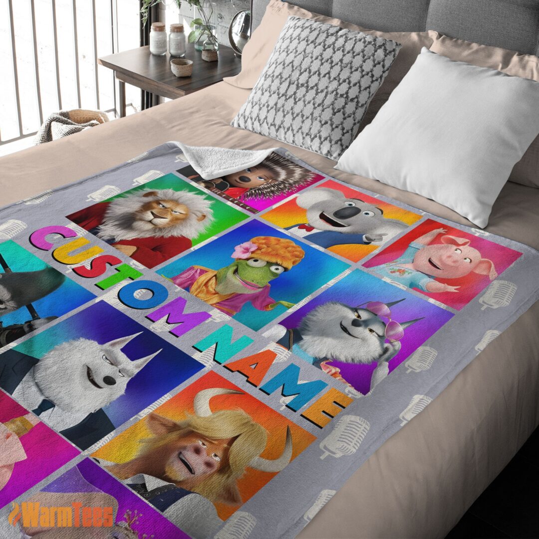happy-cartoon-sing-character-blanket-fleece-customized-blanket-mk-03 Happy Cartoon Sing Character Blanket Fleece Customized Blanket - Image 2