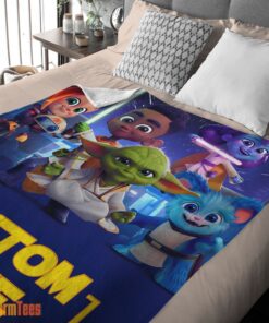 Happy Cartoon Star Wars Young Jedi Adventures Blanket Fleece Customized Blanket - Image 2