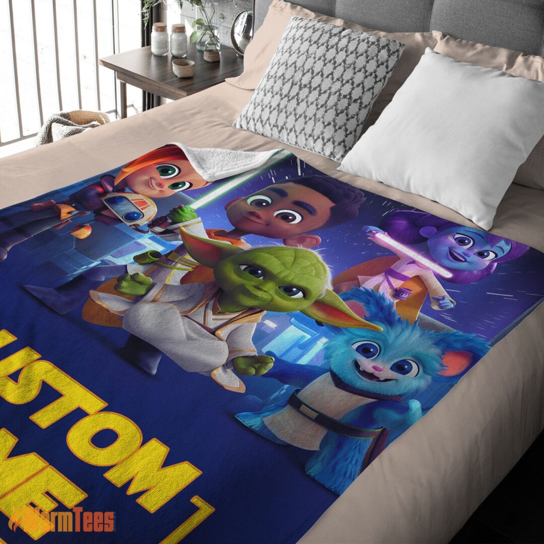 happy-cartoon-star-wars-young-jedi-adventures-blanket-fleece-customized-blanket-mk-03 Happy Cartoon Star Wars Young Jedi Adventures Blanket Fleece Customized Blanket - Image 2